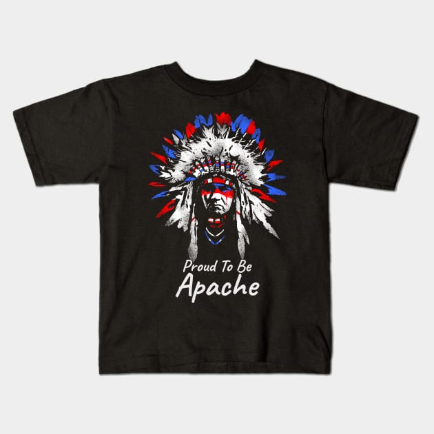 Proud To Be Apache Kids T-Shirt by Styr Designs